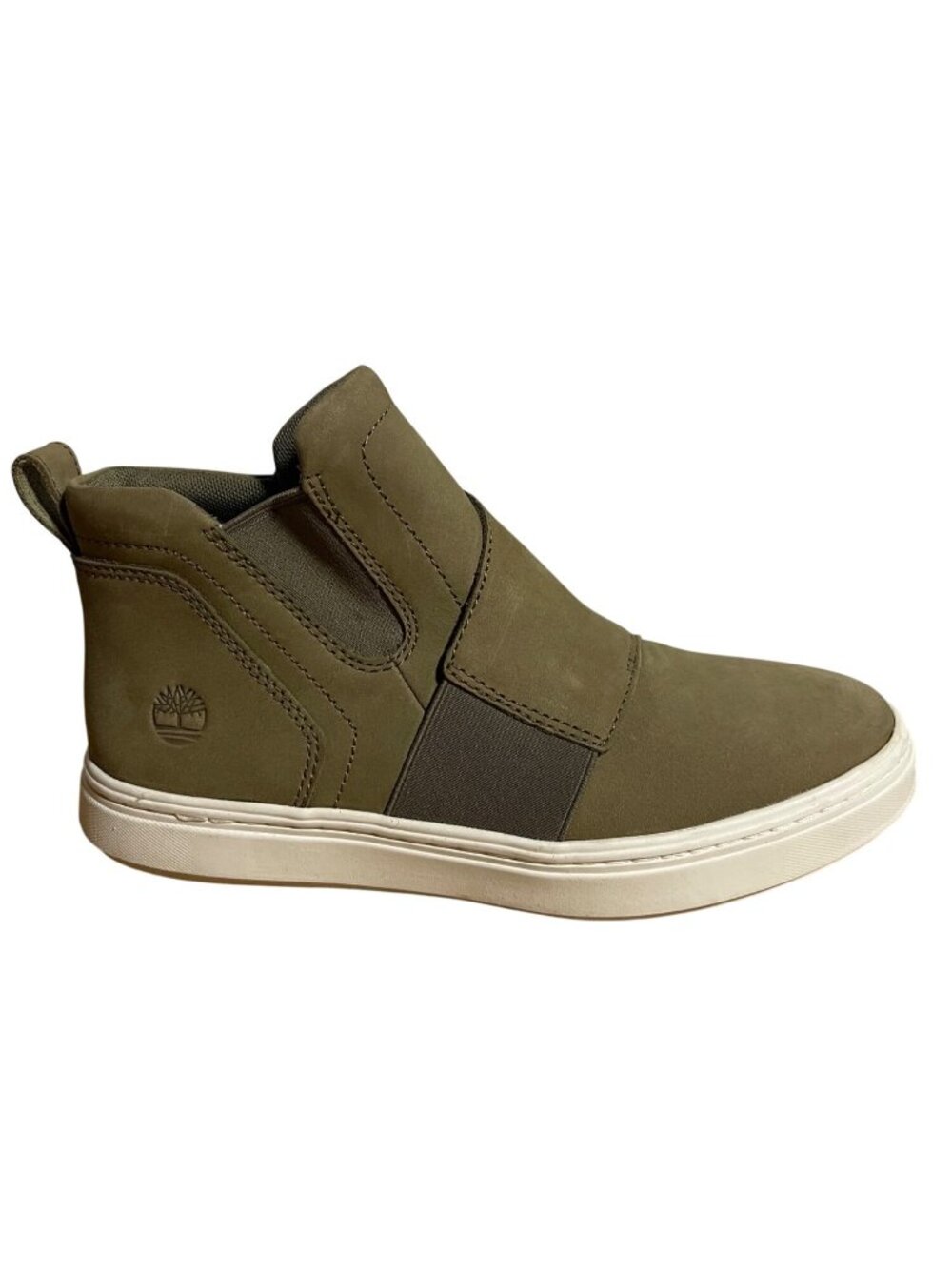 Timberland Women’s Olive Green Slip-On High-Top Sneakers